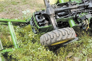 ανατροπή τρακτέρ