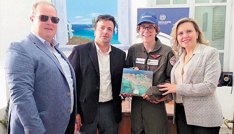 Τον αντιπεριφερειάρχη Ηρακλείου Νίκο Συριγωνάκη επισκέφθηκε χθες ο 16χρονος Αγγλοβέλγος Marc Rutherford, μαθητής Λυκείου