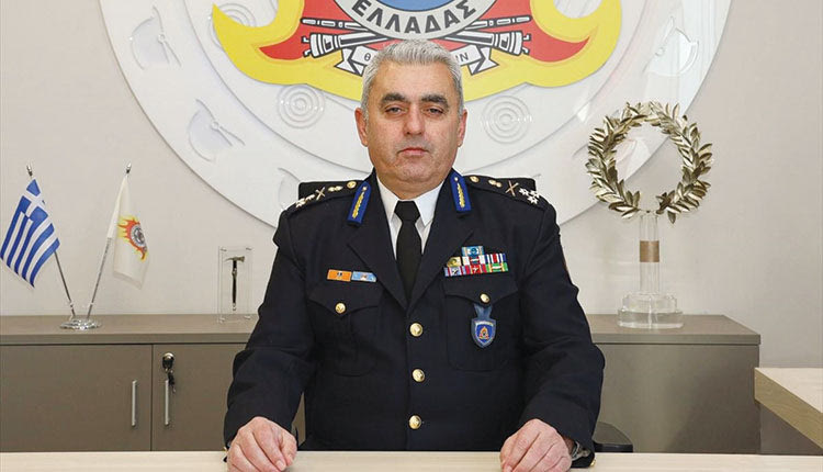 ο Αρχηγός του Πυροσβεστικού Σώματος, αντιστράτηγος Αλέξιος Ράπανος.