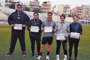 Από την απονομή δισκοβολίας αγοριών - κοριτσιών