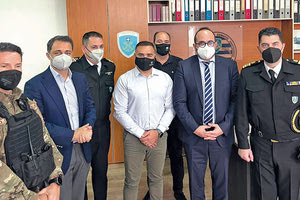 Από την επίσκεψη στο Λιμεναρχείο Ηρακλείου