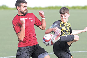 Στιγμιότυπα από τη νίκη της Μινωικής επί του Ανθεστίωνα στο γήπεδο του Πανεπιστημίου