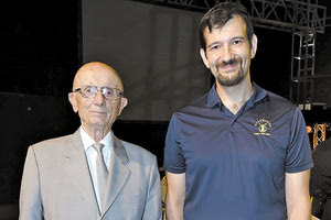 Με τον γιο του Λεωνίδα