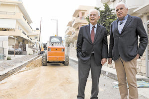 ΓΙΑ ΤΟ ΕΜΒΛΗΜΑΤΙΚΟ ΕΡΓΟ Στα εργοτάξια της ΔΕΥΑΗ Λαμπρινός και Βουρεξάκης