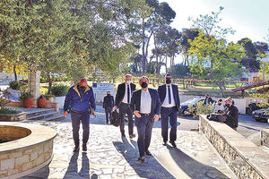 Από την επίσκεψη στα Χανιά