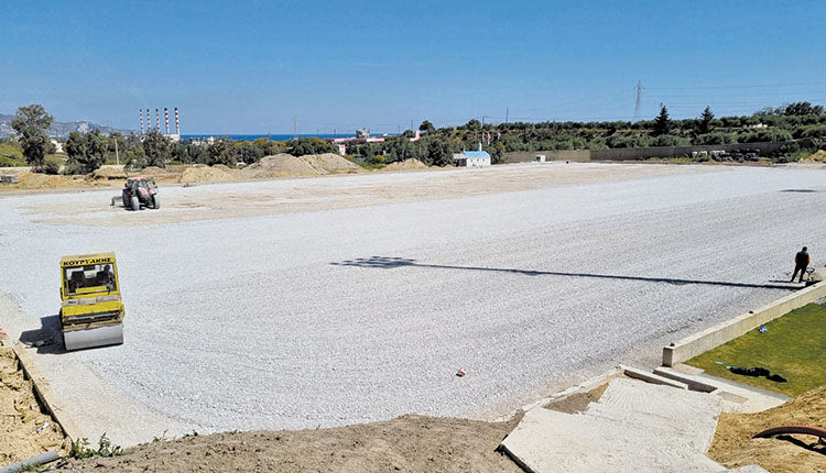Στην τελική ευθεία βρίσκονται οι εργασίες για την ανακατασκευή των γηπέδων στο ΒΑΚ