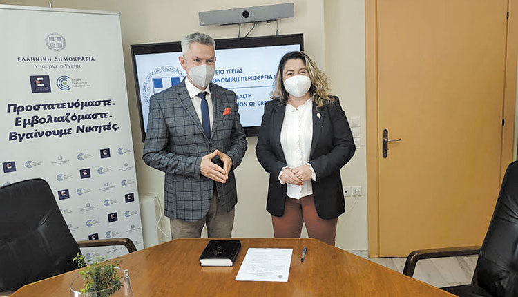 Οι Νεκτάριος Παπαβασιλείου και Λένα Μπορμπουδάκη