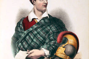 Ο λόρδος Βύρων με περικεφαλαία