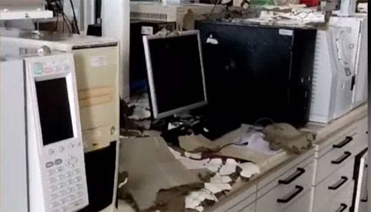 Ανυπολόγιστη είναι η καταστροφή που υπέστη το Εργαστήριο Τοξικολογίας και Εγκληματολογικής Χημείας του Πανεπιστημίου Κρήτης!