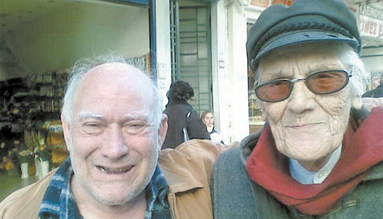 Με τον Γ. Ανδρεαδάκη. Δύο Ηρακλειώτες ζωόφιλοι