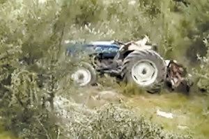 Το τρακτέρ του άτυχου 55χρονου