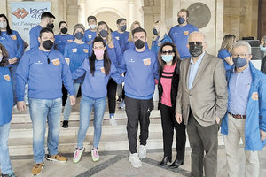 Στην έναρξη του «Κυνηγιού του Θησαυρού» ο δήμαρχος Ηρακλείου Βασίλης Λαμπρινός