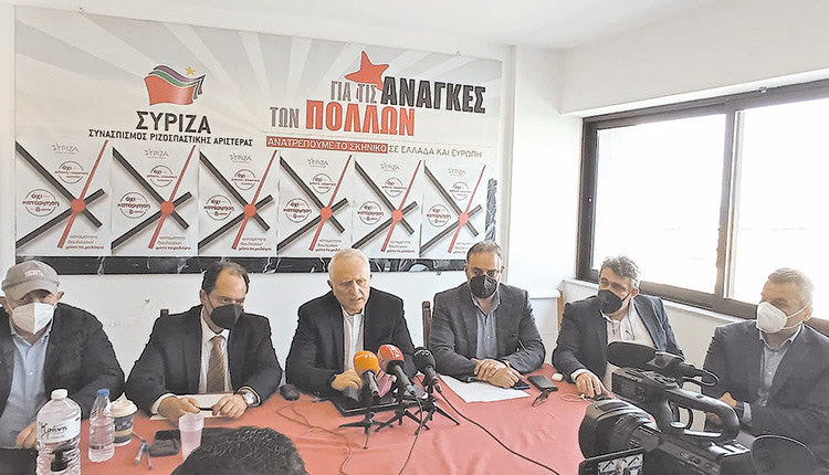 κατά τη διάρκεια χθεσινής συνέντευξης Τύπου στο Ηράκλειο, ο βουλευτής του ΣΥΡΙΖΑ Χρήστος Σπίρτζη