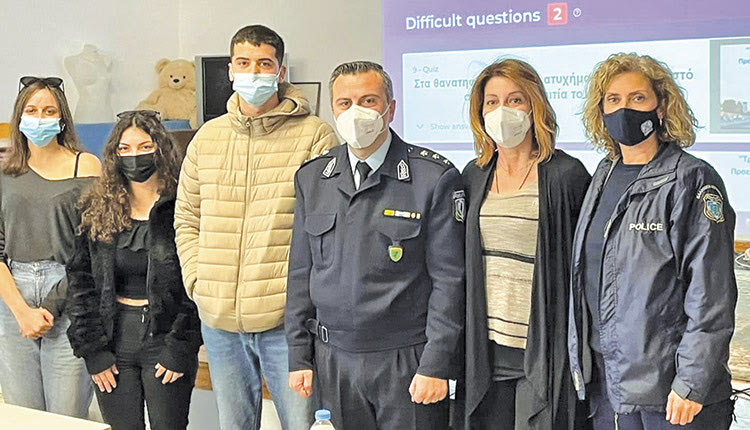 Στο 1ο ΕΠΑΛ Αρκαλοχωρίου βρέθηκαν στελέχη της Τροχαίας Ηρακλείου