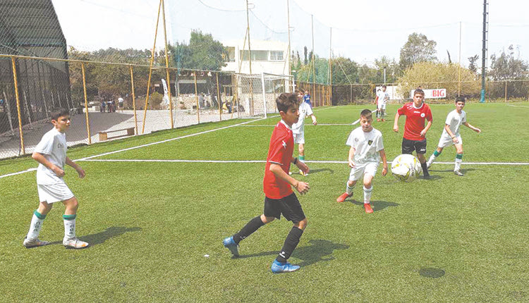 Στιγμιότυπο απο αναμέτρηση του παιδικού τουρνουά του ΔΟΠΑΦΜΑΗ