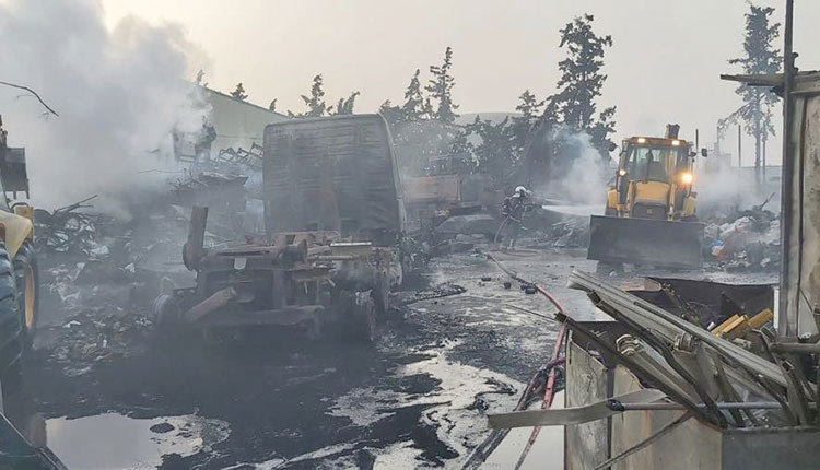 Ολοκληρωτική η καταστροφή στο χώρο