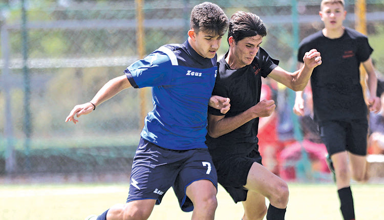 Φάση από τον χθεσινό τελικό του Λυκείου Γαζίου με το ΕΠΑΛ Ρεθύμνου