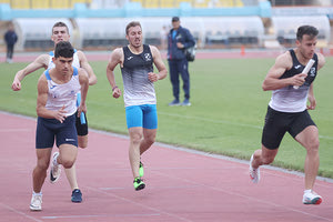 Στιγμιότυπο από τους αγώνες στίβου που έγιναν στο Παγκήριο Στάδιο