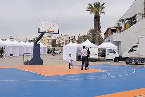 Τα γήπεδα 3χ3 στήθηκαν ήδη έξω από το κλειστό του Λίντο
