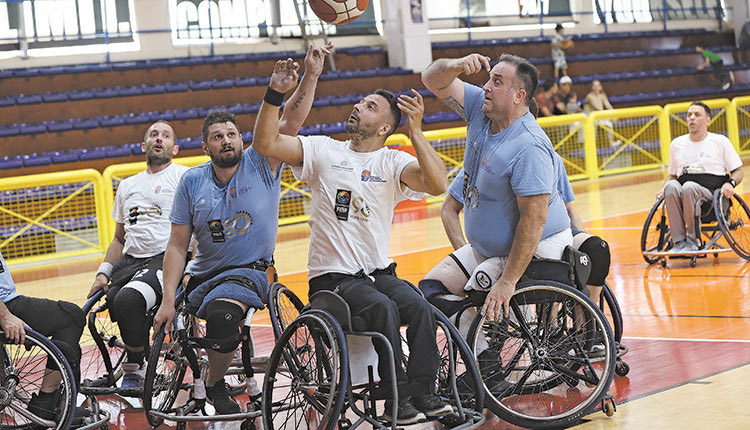 Από τον αγώνα με αμαξίδιο Ηρακλείου-Χανίων