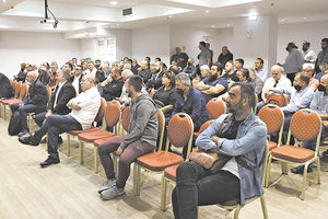 Γεμάτη από παράγοντες η αίθουσα όπου έγιναν οι εκλογές