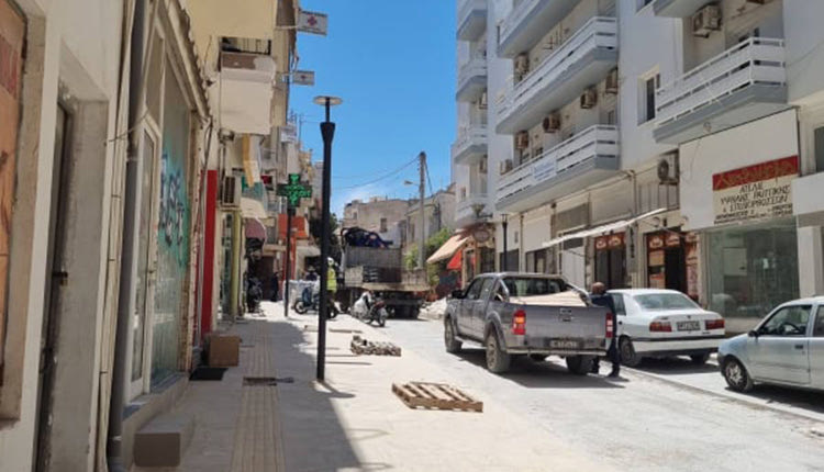 τα έργα στο κέντρο του Ηρακλείου