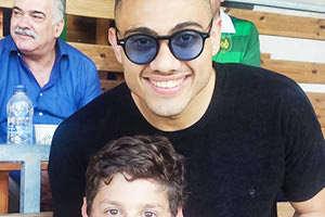 Ο Γιακουμάκης χθες στο γήπεδο του ΠΟΑ