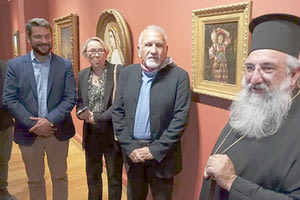 Επίσκεψη του Αρχιεπισκόπου Κρήτης στην έκθεση θησαυρών από τη συλλογή Κρασάκη