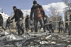 Η Μαριούπολη έχει ισοπεδωθεί μετά από ένα μπαράζ σφοδρών επιθέσεων.
