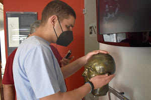 Mέλη της Περιφερειακής Ένωσης Τυφλών Κρήτης υποδέχτηκε στις 21 Μαΐου 2022, το Μουσείο Καζαντζάκη