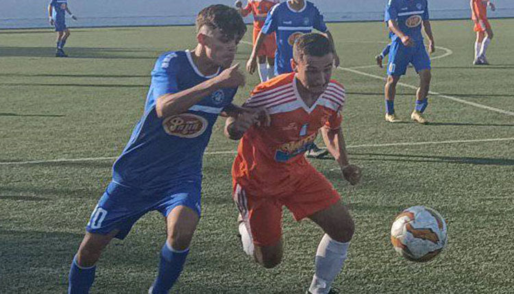   Φάση από το παιχνίδι της Μικτής με τις Κυκλάδες