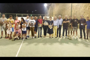 Από τις απονομές του 7ου Τουρνουά Τένις του δήμου Ηρακλείου