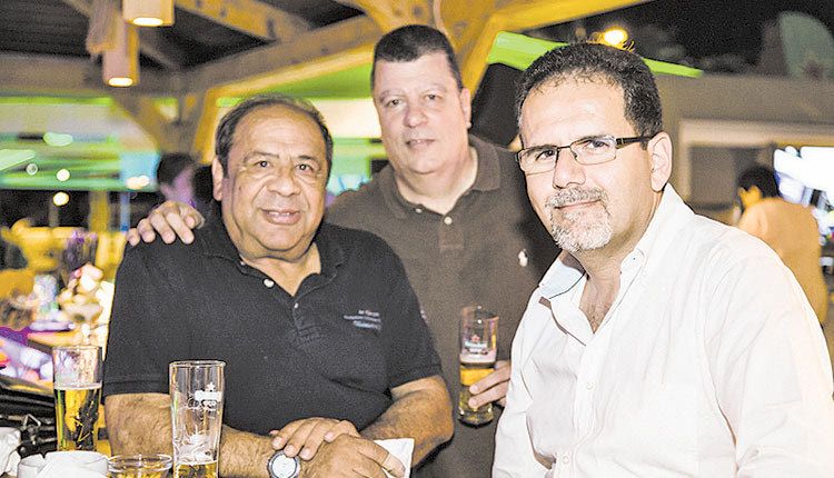 Παρέα με τον Γιώργο Δήμο και τον Νίκο Ματζουρανάκη