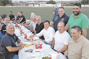 Από το τραπέζι που έγινε χθες μετά το τέλος της προπόνησης για τη Μικτή ομάδα