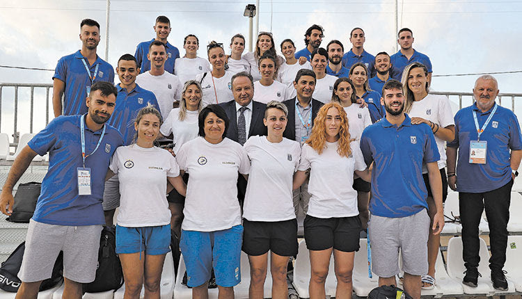 Οι αθλητές και αθλήτριες των εθνικών μας ομάδων παρακολούθησαν την τελετή των εγκανίων 