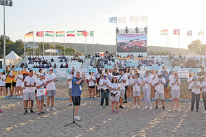 Καλωσόρισε τους αθλητές στην τελετή έναρξης ο κ. Αυγενάκης
