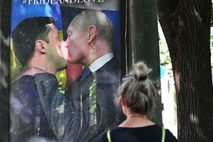 Α και να γινόταν! Βολοντίμιρ Ζελένσκι και Βλαντίμιρ Πούτιν ανταλλάσσουν ένα θερμό φιλί στο στόμα