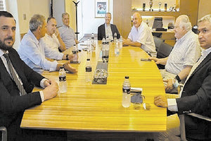 Ο κ. Λυσάνδρου στην συνάντηση με τον κ. Μπαλτάκο