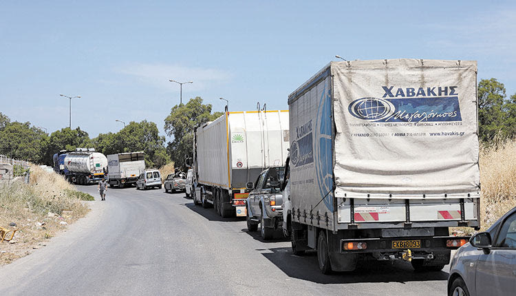  Ο περιφερειακός δρόμος της ΒΙΠΕ έγινε απροσπέλαστος 