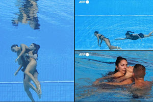 ΠΑΓΚΟΣΜΙΟ ΥΓΡΟΥ ΣΤΙΒΟΥ 4 ΣΤΟΝ ΤΕΛΙΚΟ Ο ΓΚΟΛΟΜΕΕΒ Αθλήτρια λιποθύμησε μέσα στο νερό, την έσωσε η προπονήτριά της