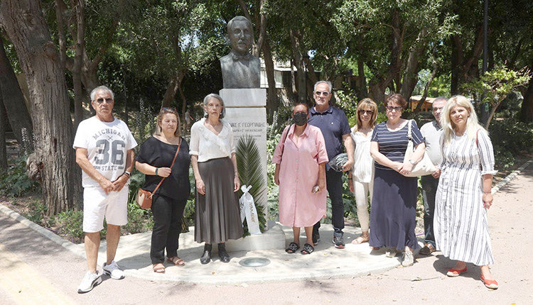 Επιμνημόσυνη δέηση στην προτομή του Μηνά Γ. Γεωργιάδη