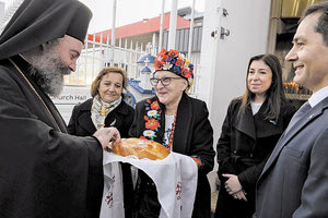Η ουκρανική κοινότητα υποδέχθηκε για πρώτη φορά τον ποιμενάρχη της Αρχιεπίσκοπο Μακάριο