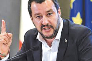 ο γραμματέας της Λέγκα Ματέο Σαλβίνι