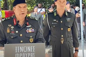 από την Καλαμάτα ο Αρχηγός του Γενικού Επιτελείου Στρατού, Αντιστράτηγος Χαράλαμπος Λαλούσης
