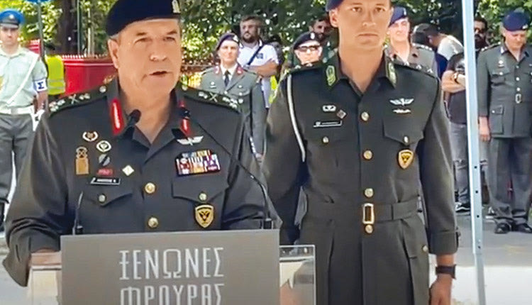 από την Καλαμάτα ο Αρχηγός του Γενικού Επιτελείου Στρατού, Αντιστράτηγος Χαράλαμπος Λαλούσης