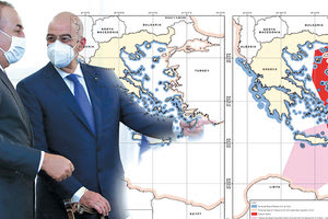 16 χάρτες που απεικονίζουν, με παραστατικό και αδιάψευστο τρόπο, τις τουρκικές παράνομες, μονομερείς ενέργειες