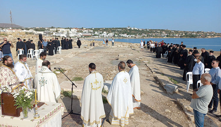 1227 χρόνια μετά ξανά Θεία Λειτουργία στην Παλαιοχριστιανική Βασιλική του Καστρίου στη Χερσόνησο