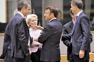 ο πρωθυπουργός Κυριάκος Μητσοτάκης από τη συνεδρίαση του Ευρωπαϊκού Συμβουλίου