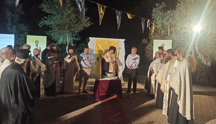 ΑΠΟΚΑΛΥΠΤΗΡΙΑ ΤΟΥ ΕΡΓΟΥ ΓΙΑ ΤΟΥΣ ΑΠΟΣΤΟΛΟΥΣ ΠΑΥΛΟ ΚΑΙ ΤΙΤΟ ΑΠΟ ΤΟΝ ΠΕΡΙΦΕΡΕΙΑΡΧΗ Συμβολικό μνημείο προσκυνήματος στη Γόρτυνα