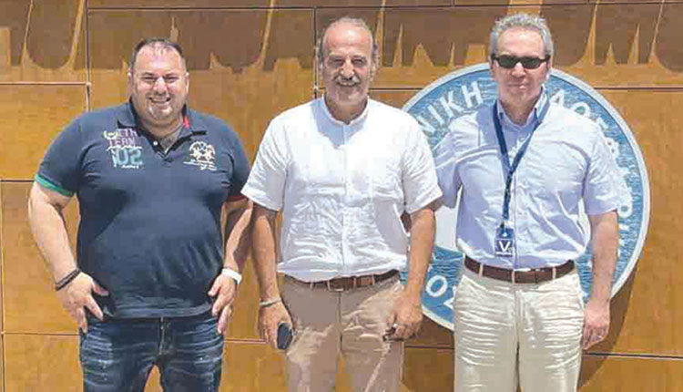 Οι κ.κ. Τζώρτζογλου, Κουτεντάκης και Κοκολάκης στην ΕΠΟ